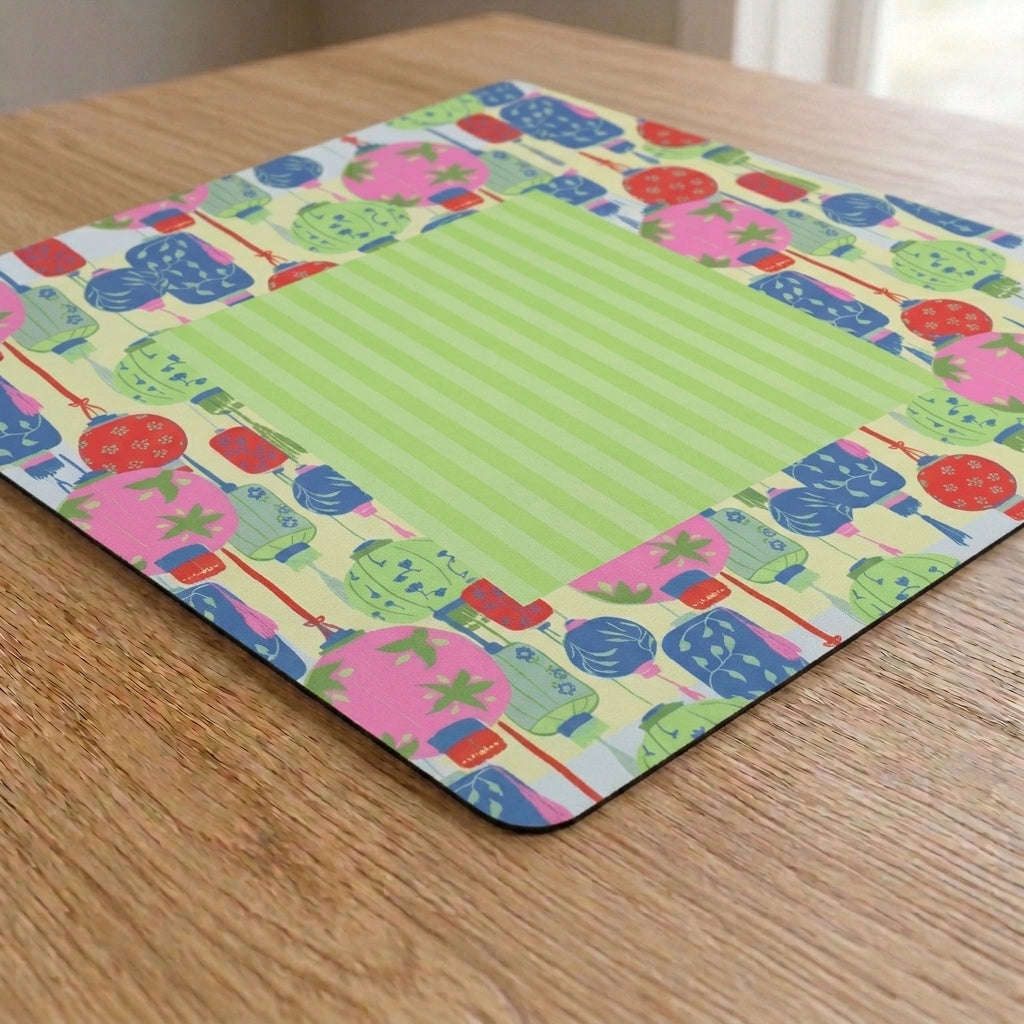 Paper Lanterns Mahjong Mat — Multi