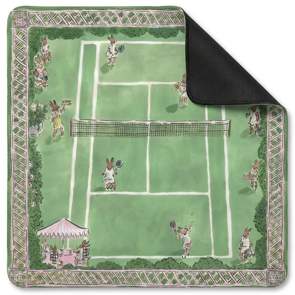 Tennis Club Mahjong Mat — Green