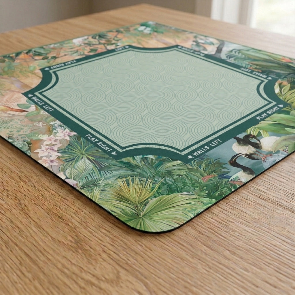 Rainforest Mahjong Mat — Green