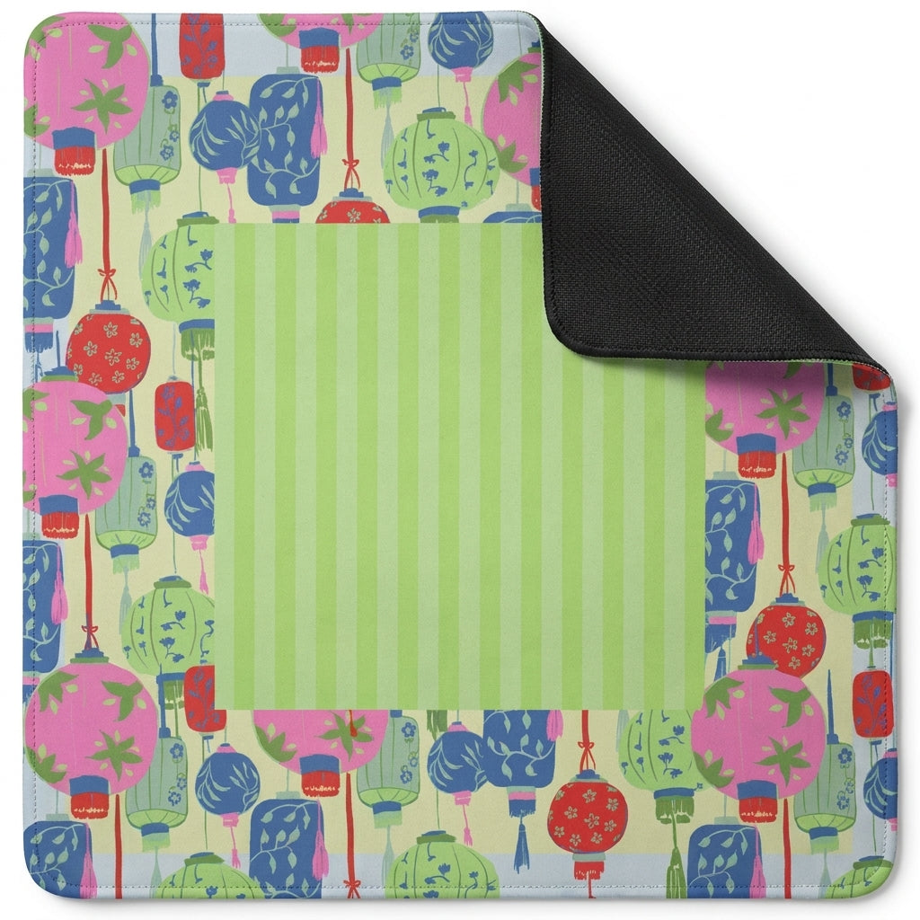 Paper Lanterns Mahjong Mat — Multi