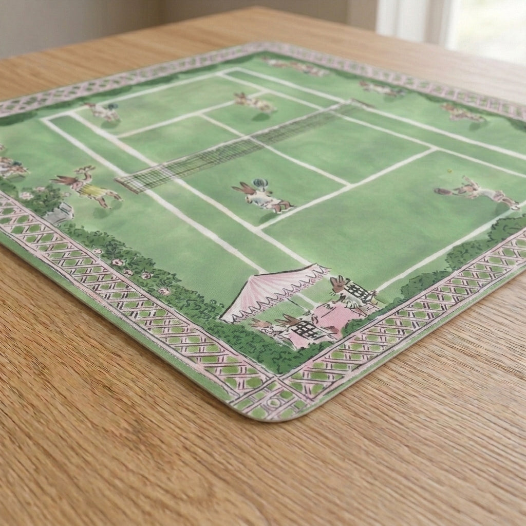Tennis Club Mahjong Mat — Green